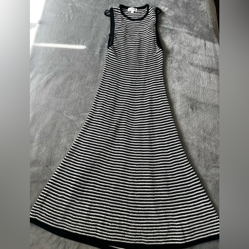 Whiteroom + Cactus Striped Knit Midi Dress Size XS